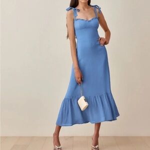 Reformation Nikita Dress Azure